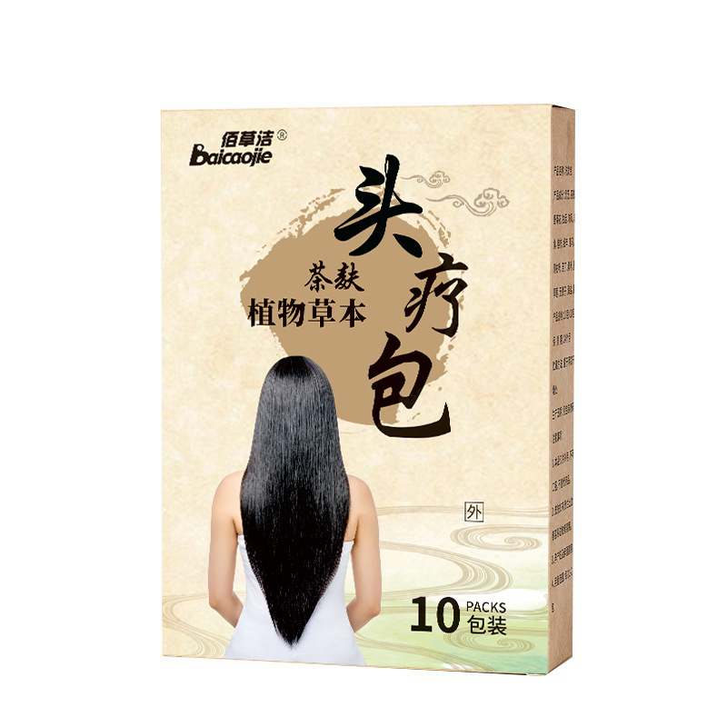 Tea bran shampoo bag plant herbal head therapy bag month fumigation hair care shampoo bag wholesale head soup