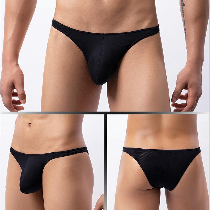 アマゾン速売通欧米男性低腰下着頭セクシーメッシュ通気三角パンツビキニE-091