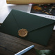 Touch dark green envelope 1+1 bronze paint print