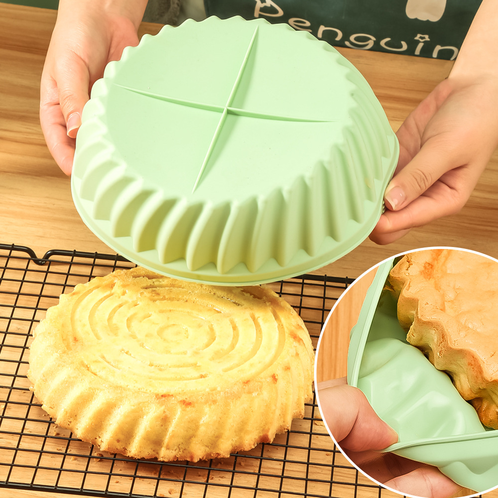 Air Fryer Silicone Plate Cake Mold Mafen Cup Mafen Cup Round Cake Cup diy Baking Mold Silicone Pad