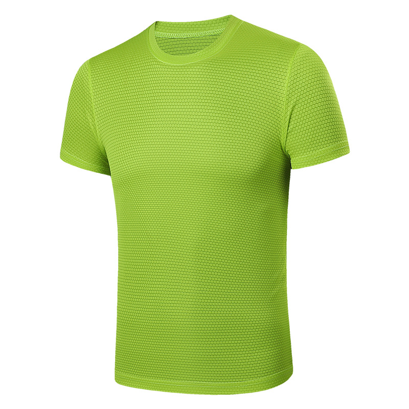 Youth Quick-drying T-shirt Men's Short-sleeved Round Neck Summer Thin Sports Loose Fat People Running T-shirt Extra Large Size