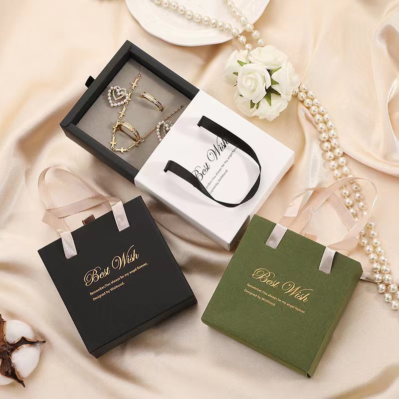 European-style portable jewelry drawer box ring earrings bracelet bracelet earrings jewelry packaging box jewelry gift box