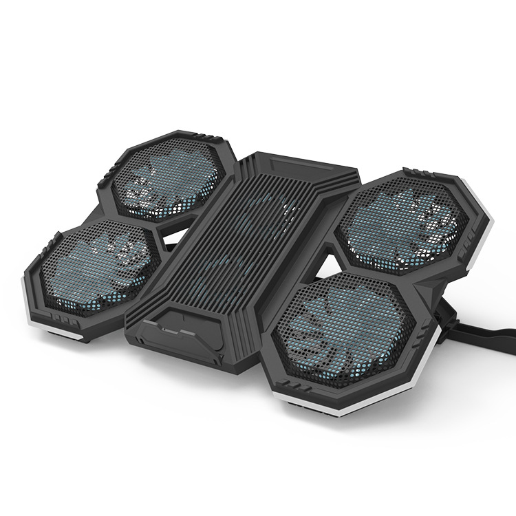 F12 cross-border RGB air-cooled semiconductor 6 fan gaming laptop lifting radiator bracket