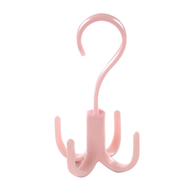 Multi-purpose Hook Rotatable Four-claw Slip Shoe Rack Tie Rack Silk Scarf Coat Rack Plastic Hanger Hanger Hook