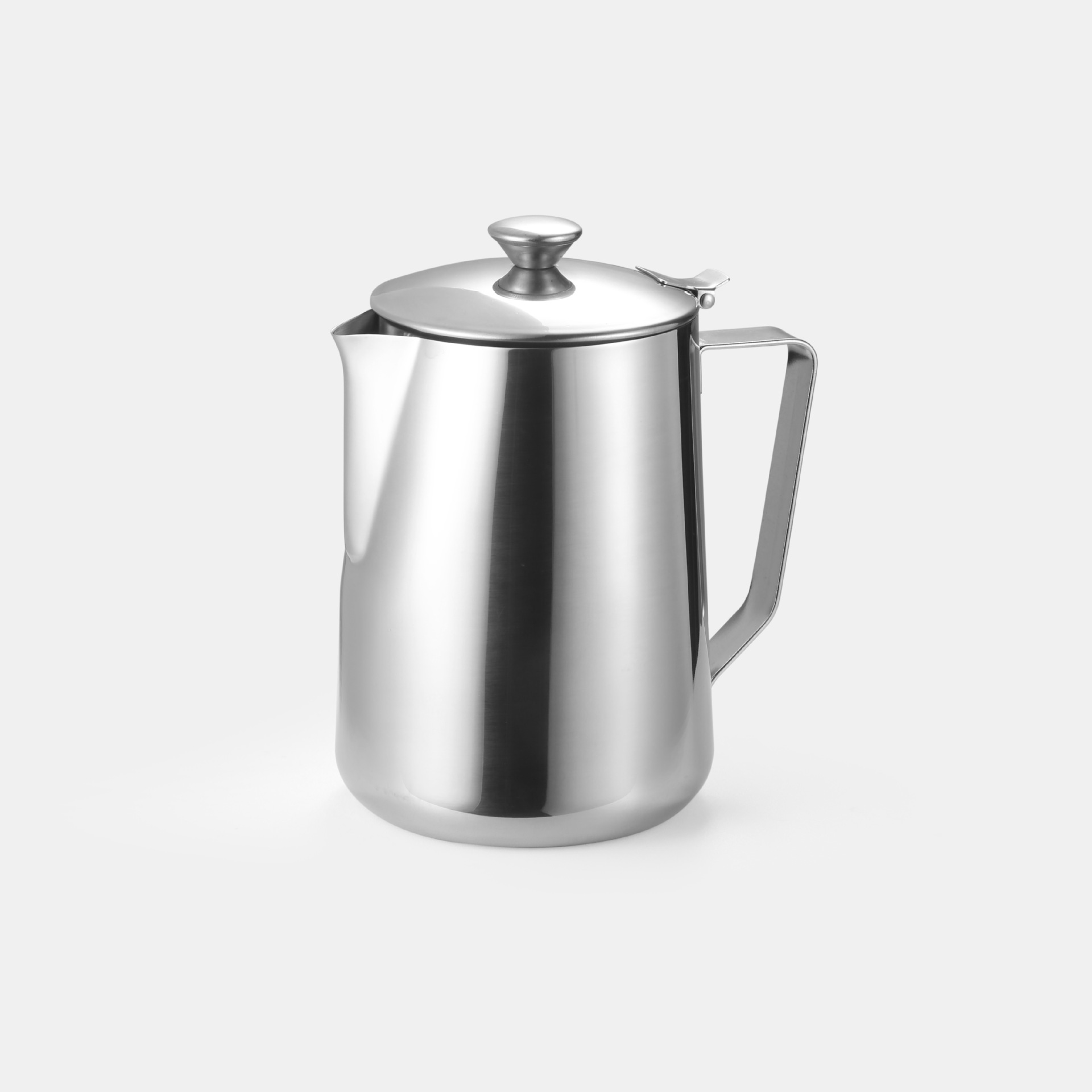 Thickened stainless steel cold kettle with lid, measuring cup, flower cup, stockings milk tea kettle, cold kettle, large capacity, heat-resistant