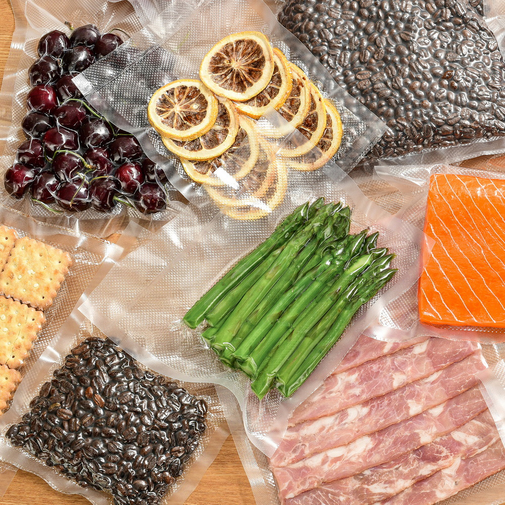 Reticulated Road vacuum bag kitchen cooked food vacuum storage packaging bag cross-border vacuum packaging machine food sealing bag