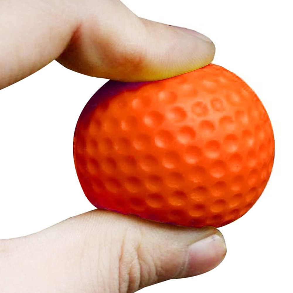 42MM orange golf indoor and outdoor practice ball PU Foam solid sponge soft ball pet toy ball