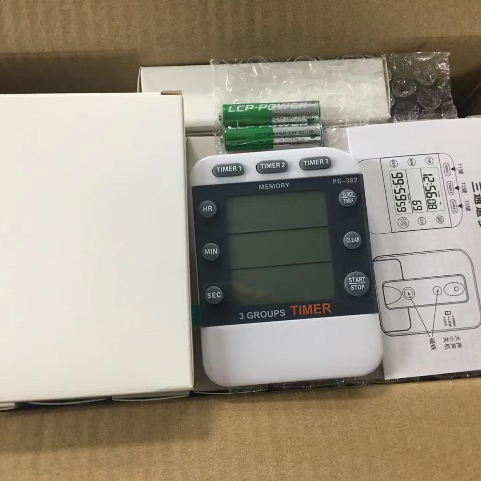 Supply PS-382 three-channel use No. 7 battery timer electronic timer reminder-manufacturer