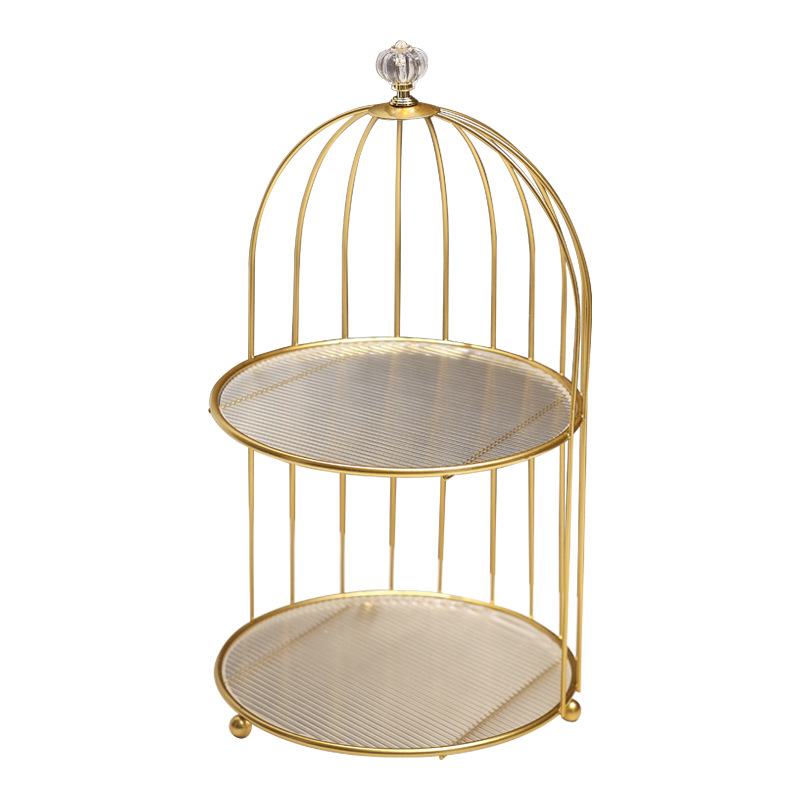 European-style bathroom bathroom bird cage storage rack wash table top cosmetics perfume Iron good stuff sharing