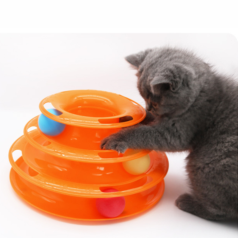 Cat toy cat turntable ball kitten automatic funny cat stick cat toy cat supplies cat self-Hi toy
