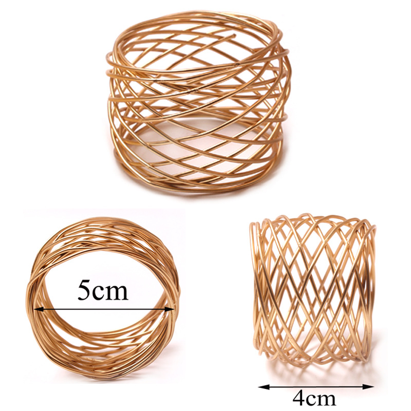 Hand-woven hotel restaurant barbed wire napkin ring mouth cloth ring napkin buckle napkin ring manufacturers wholesale