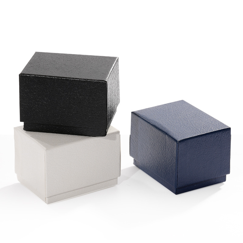 Spot rectangular imitation leather watch box heaven and earth cover watch box exquisite paper gift box watch box hot stamping logo