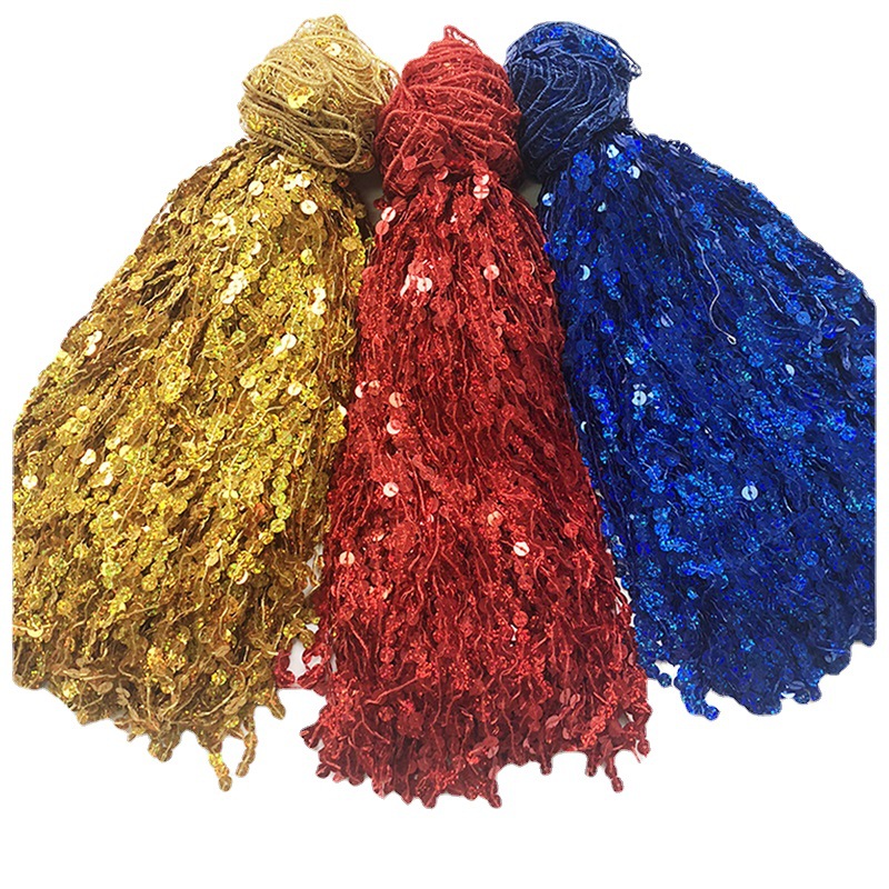 Spot supply of new 30cm bead tassel sparkles sequins hanging spike Accessories Wholesale