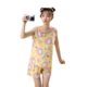 Pajamas Women's Summer Cotton Silk Two-piece Shorts Cute Vest Women's Summer Student Fresh Girl's Home Clothes suit