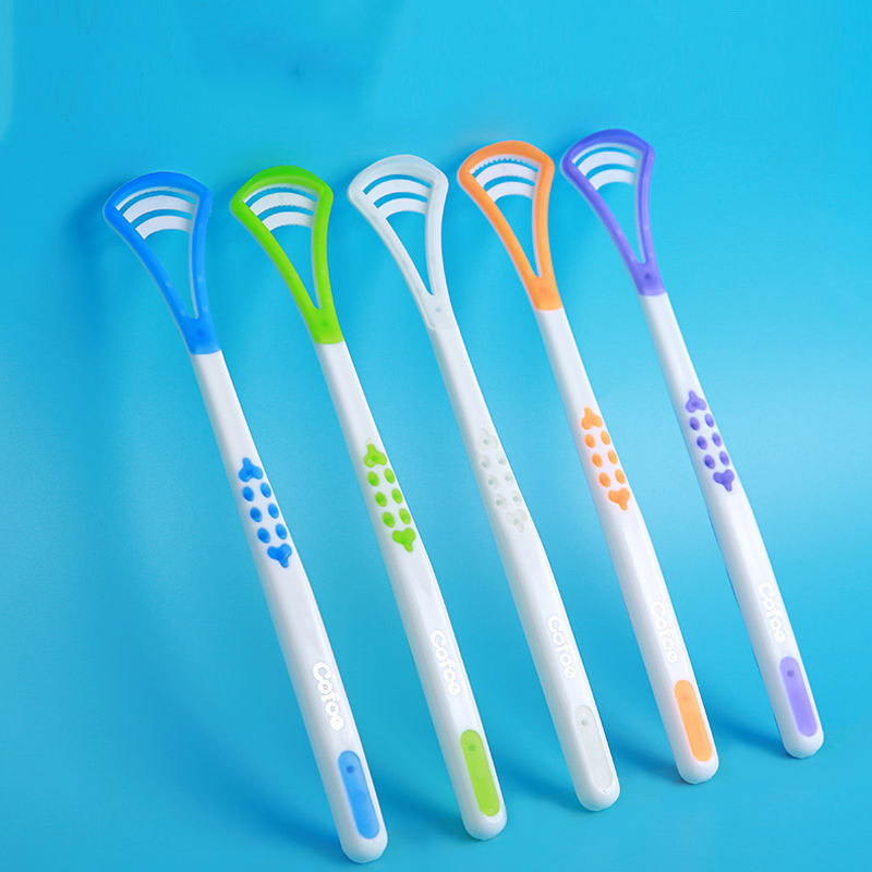 Silicone Tongue Coating Cleaner Tongue Coating Brush Adults and Children Tongue Scraper Portable Tongue Scraper Halitosis Removal Artifact