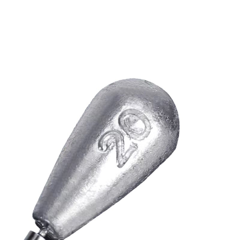Wholesale 8-word swivel water drop lead column-shaped sea fishing wild fishing lead pendant Sea Pole not easy to hang bottom free fishing group lead pendant