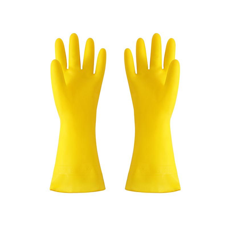 Household kitchen rubber gloves women's cleaning housework dishwashing clothes thickened durable waterproof wear-resistant gloves wholesale