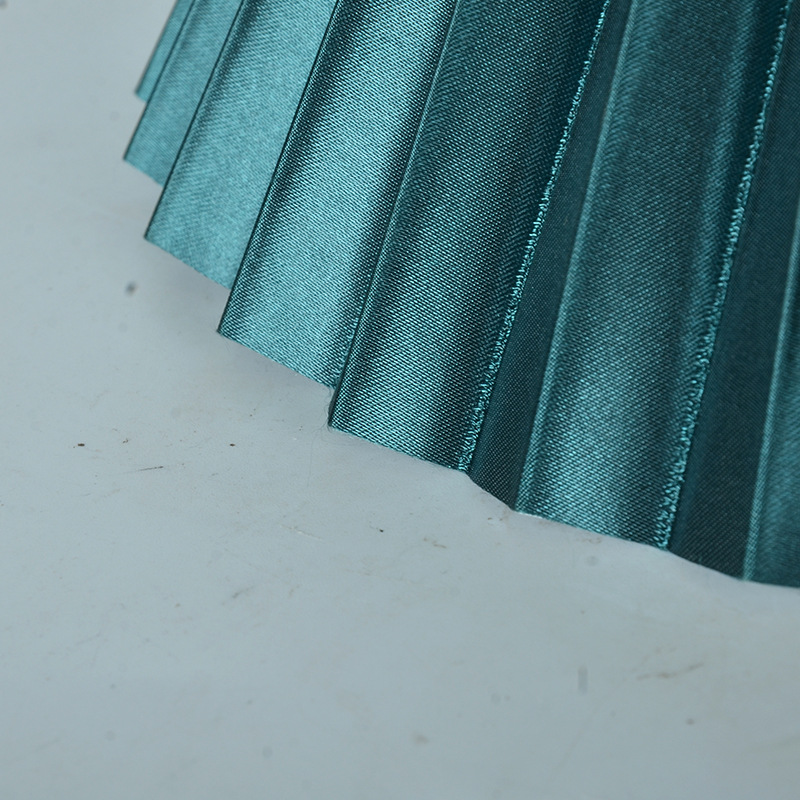 Table lamp lampshade creative pleated KD bedside fabric woven lampshade bedroom floor lamp shell PVC lampshade factory