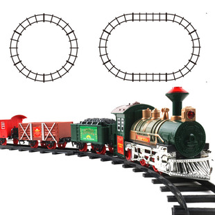 Cross-border supply electric rail car children's toy simulation Christmas train boy toy car wholesale New Product
