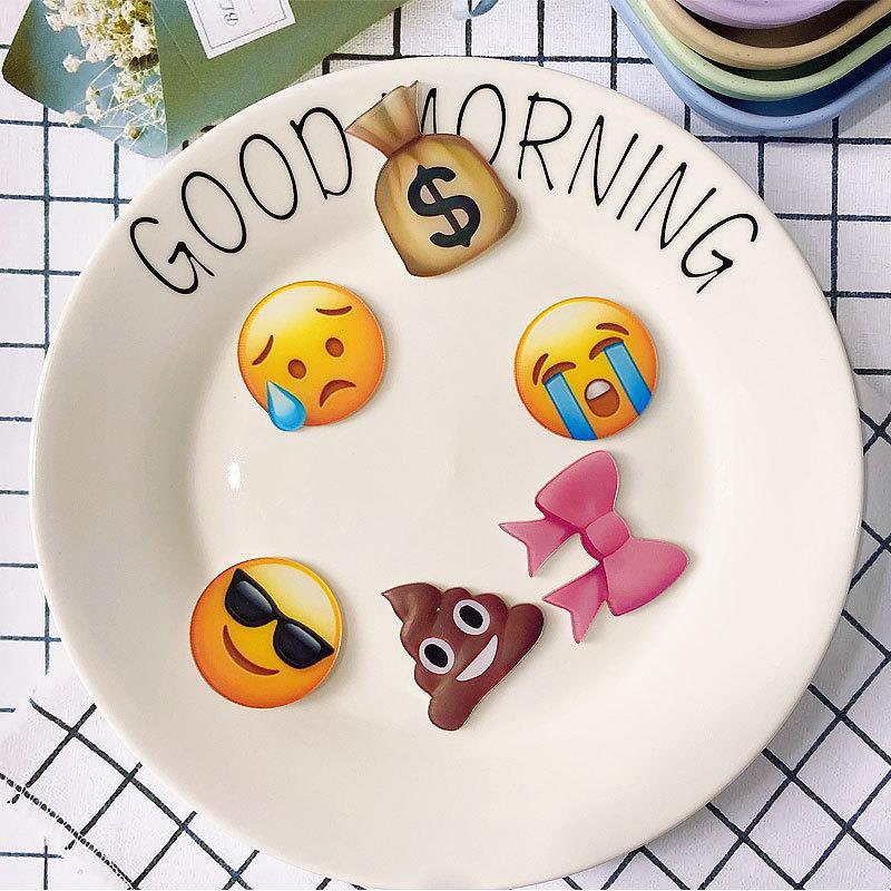 Expression Pack Water Drop Acrylic Hairpin DIY Patch Accessories Cute Cartoon Hairpin Bangs Clip Side Clip