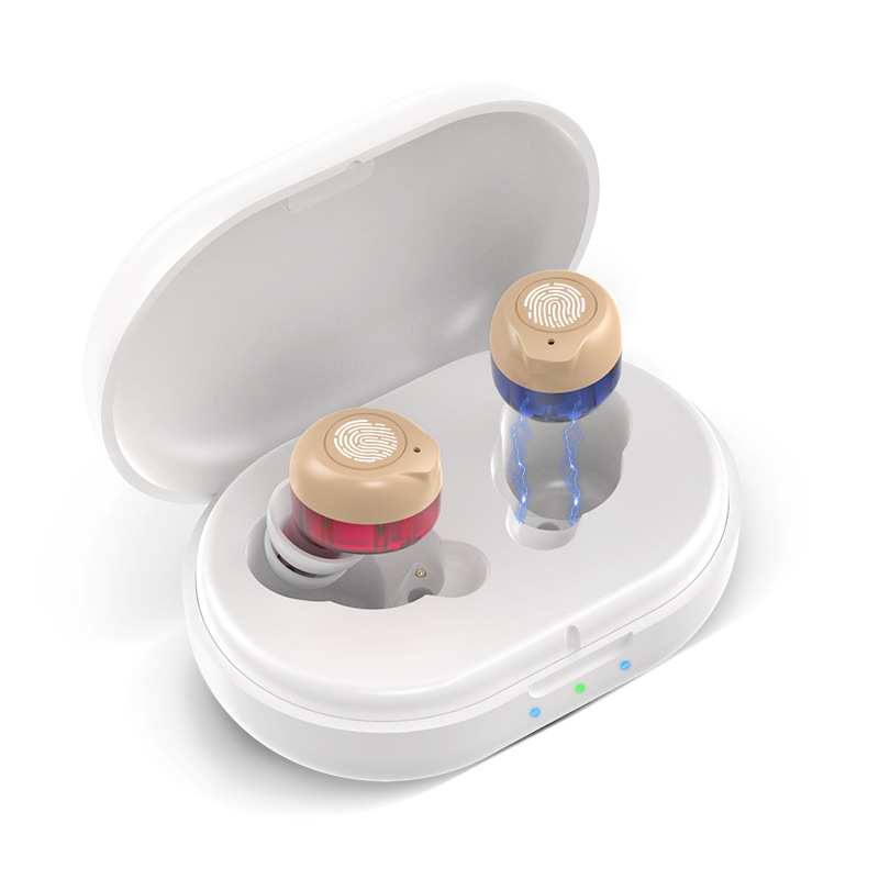 Cross-border Bluetooth appearance hearing aids for the elderly and young people sound amplifier sound collector charging warehouse accessories wholesale