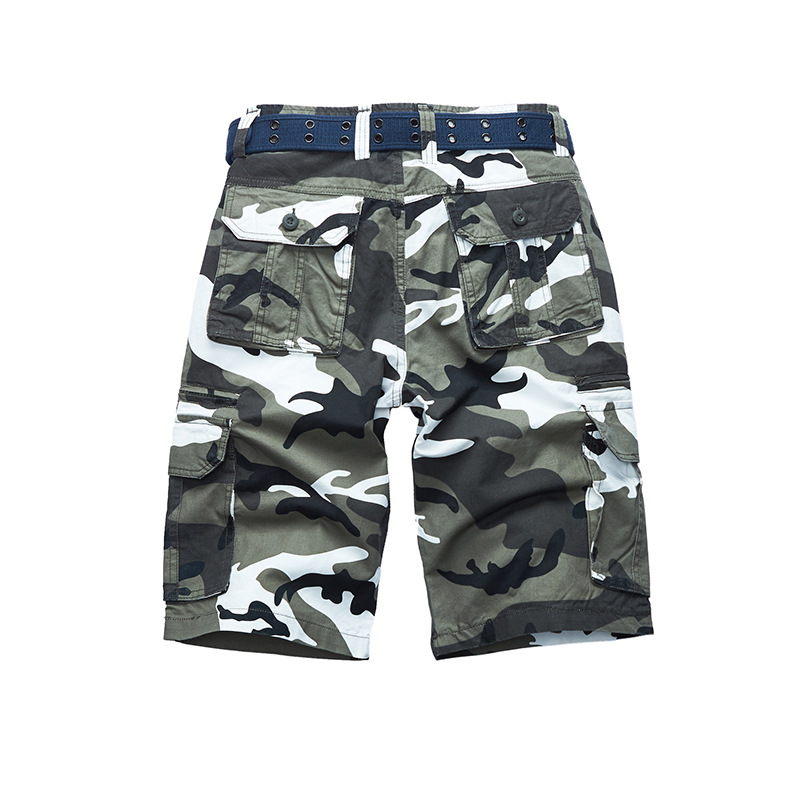 Pants Summer Men's Casual Mid-length Pants Men's Camouflage Workwear Shorts Men's Loose Multi-pocket Plus Size Half-length Pants