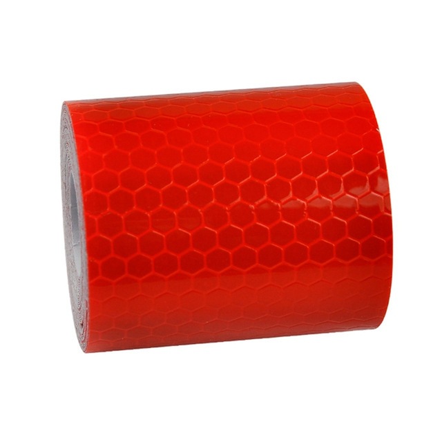 Cross-Border 5cm * 3m direct hot white adhesive crystal color grid reflective film reflective tape reflective warning tape