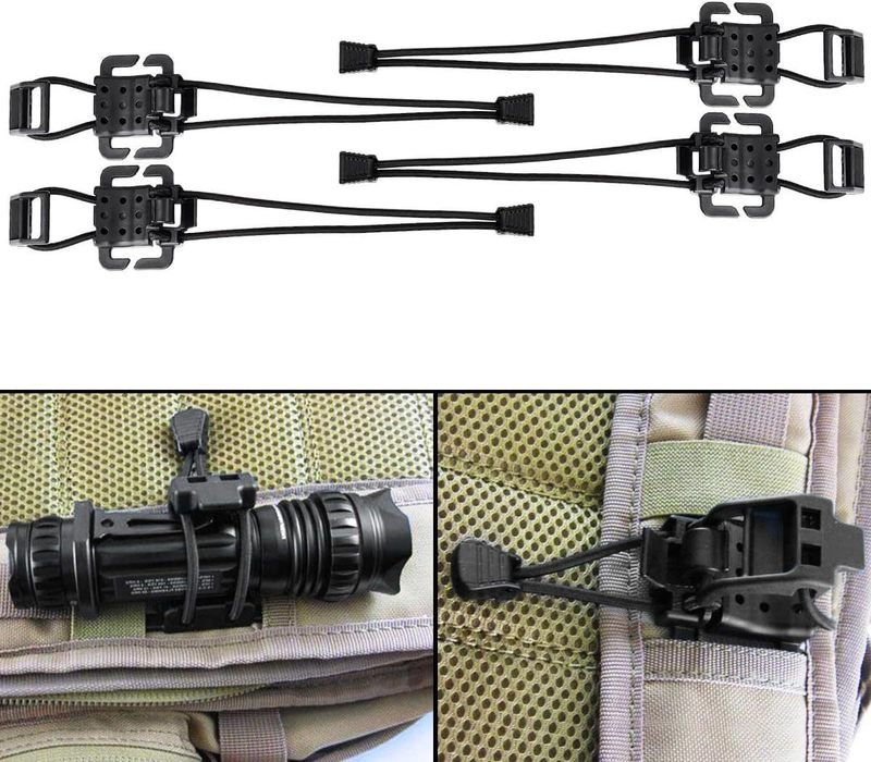 多機能戦術クリップ懐中電灯クイックリリースクランプタクティカルベストフックミリタリーギアアクセサリー|undefined