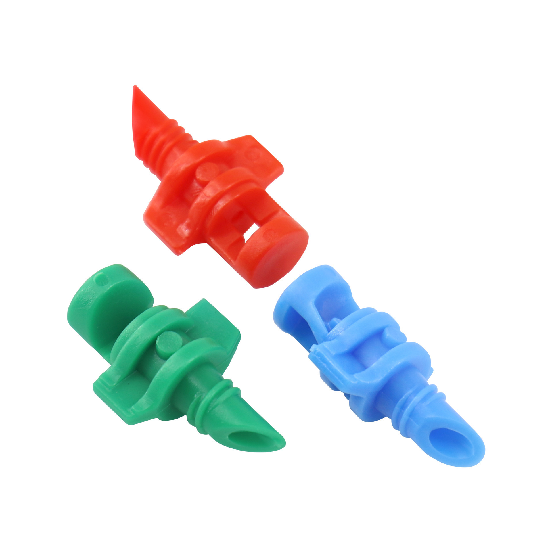 Refraction atomization simple micro-nozzle blue 90 green 180 Red 360 degree PE pipe irrigation greenhouse fruit tree watering