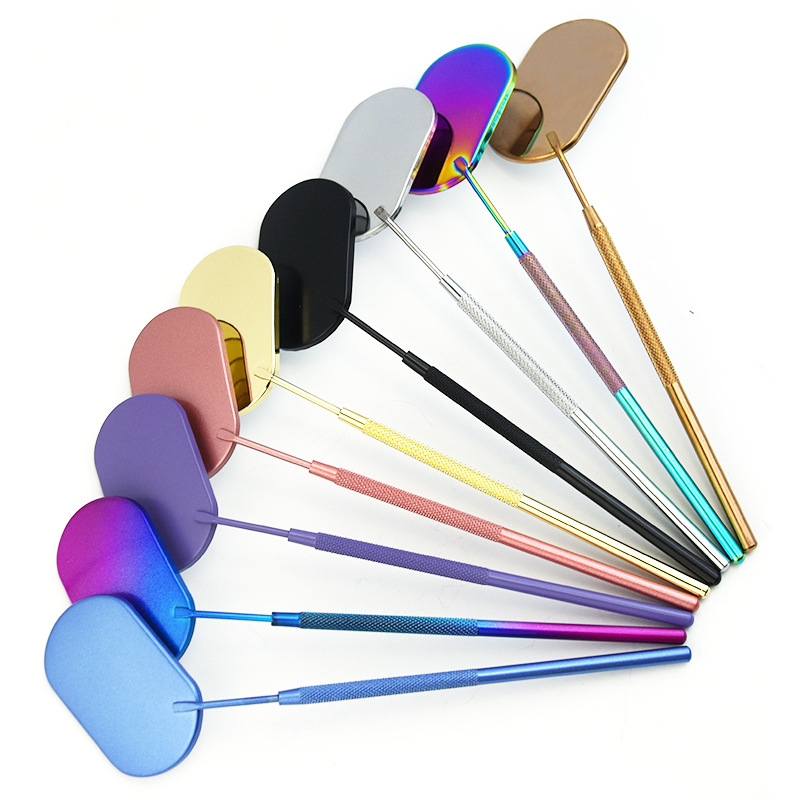 Hairdresser Grafting Eyelash Examination Mirror Hand-held Square Eyelash Shop False Eyelash Aids Cross-border Exclusive