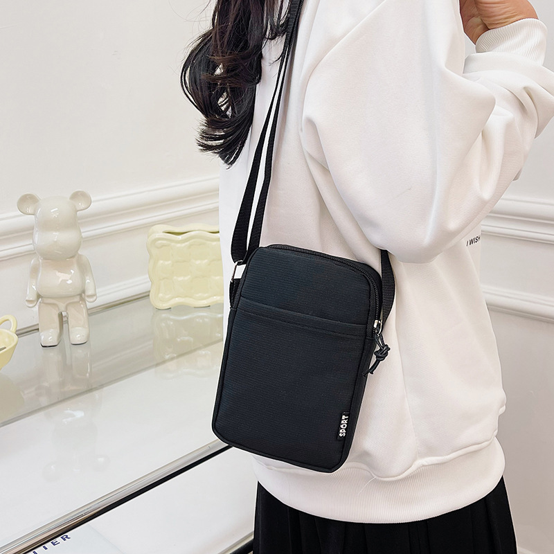 New large screen mobile phone bag women's shoulder messenger bag coin purse Oxford cloth bag wrist bag mother bag dancing arm bag