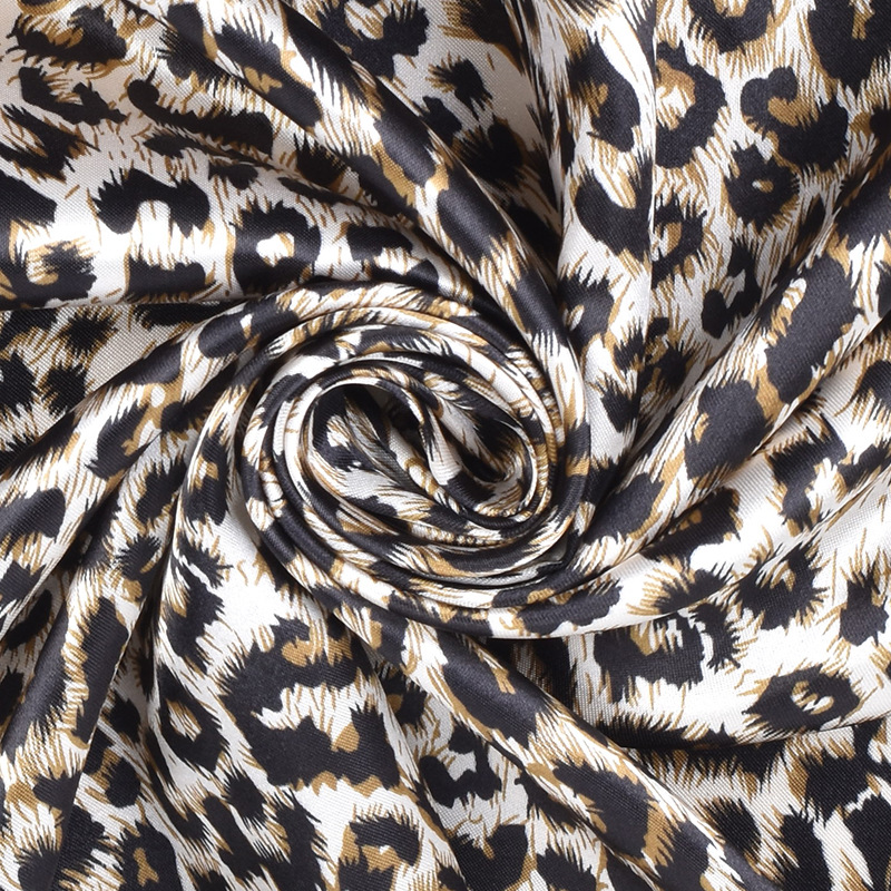 Spring New leopard print small leopard dot silk scarf 90*90 satin square silk scarf wholesale