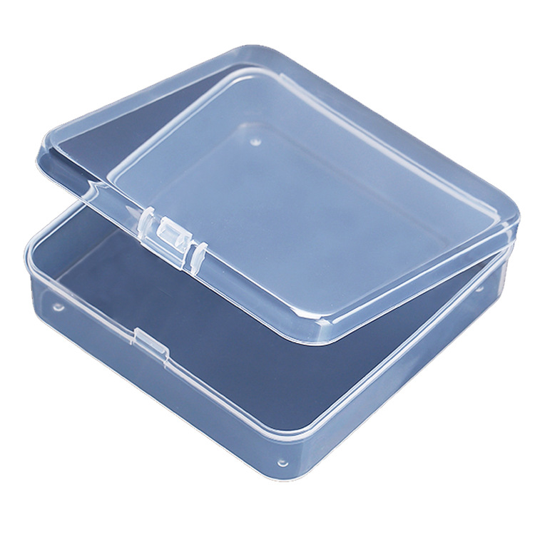 Plastic box square transparent box PP tool box A95 hardware small parts box components accessories box storage
