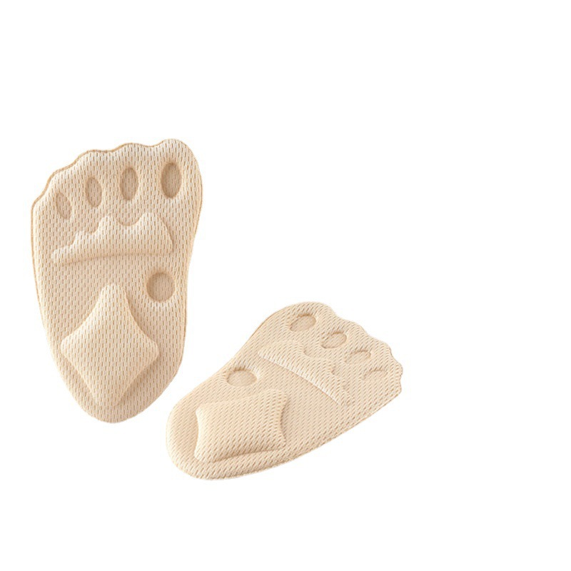 High-heeled shoes forefoot pad insole adjustment shoes big change small artifact anti-pain pad toe plug forefoot pad half size pad