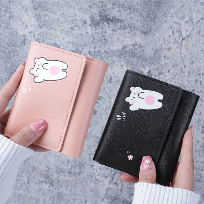 New Korean-style Women's wallet Short Instagram Simple Student Multi-card Hand Bag Coin Purse Wholesale wallet