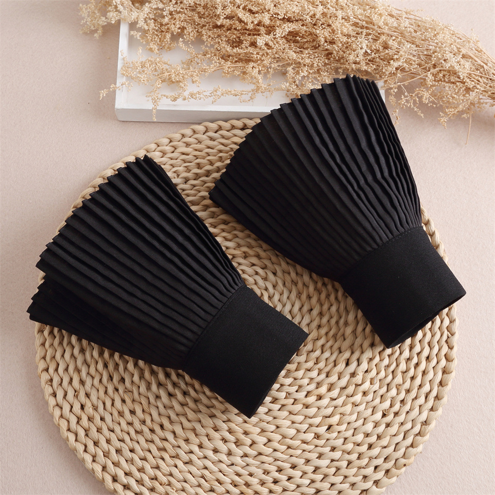 New Pleated Pearl Cuff Accessories Lace Elegant Decorative Cuff Fake Collar