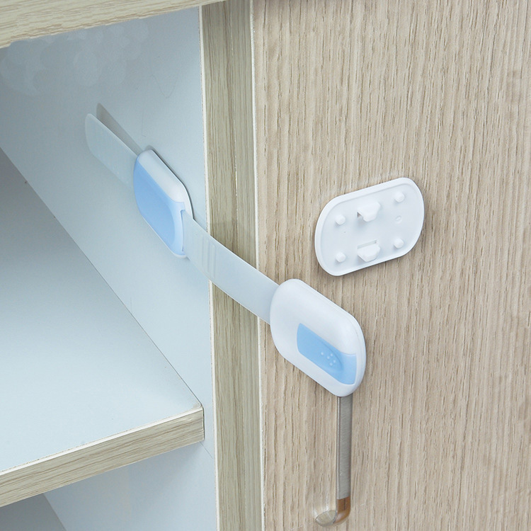 Dudu bear children's safety lock adjustable baby drawer lock baby anti-pinch hand cabinet refrigerator toilet lock