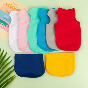Spring and Summer New Dog Clothes Thin Breathable Small Dog Teddy Fadou Clothes Universal Pet Solid Color Vest