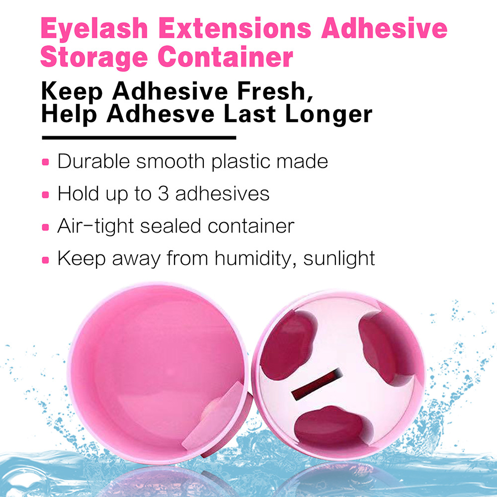 Cross-border in stock wholesale eyelash glue storage tank glue storage box sealed fresh-keeping lightweight cross-border hot