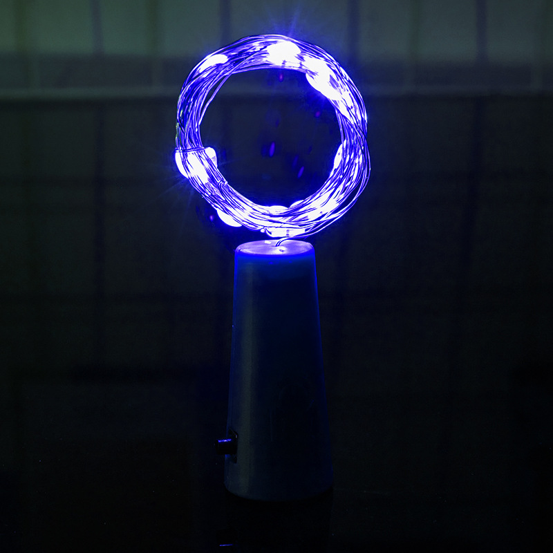 Factory direct supply led copper wire lamp Bar Cafe creative ornaments Christmas Holiday Decoration lamp bottle stopper lamp string