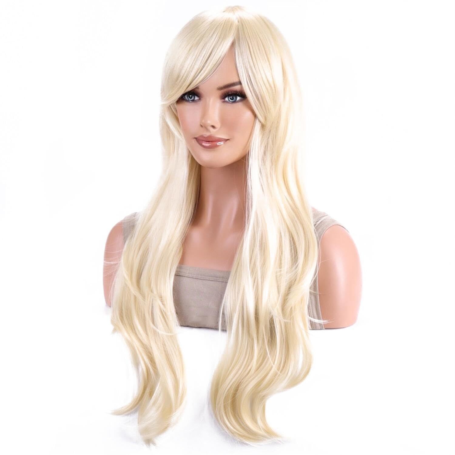 Movie Barbie Barbie cos wig Barbie light golden cosplay wig micro curly hair Long Hair Barbie fake