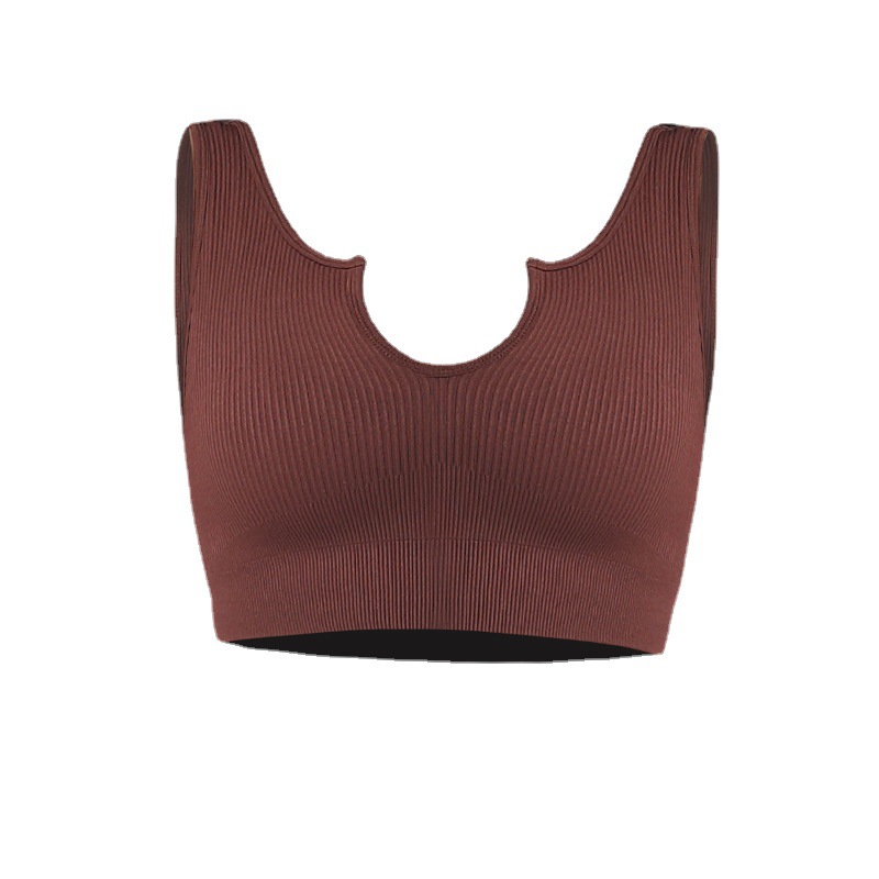 Zhejiang Jin European and American Quick-drying Yoga Vest Integrated Shockproof Push-up Sports Underwear Women's Lulu Fitness Bra Beautiful Back
