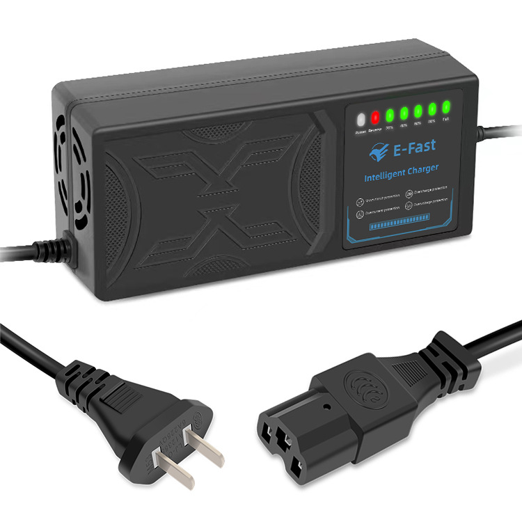 72V60V48V electric car charger reverse connection protection temperature protection full shutdown 7 lights display power