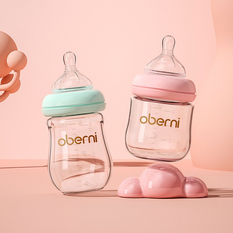 Obenie Newborn Baby Bottle Drinking Water Juice Borosilicate Glass Baby Bottle Newborn Brand Maternal and Infant Products