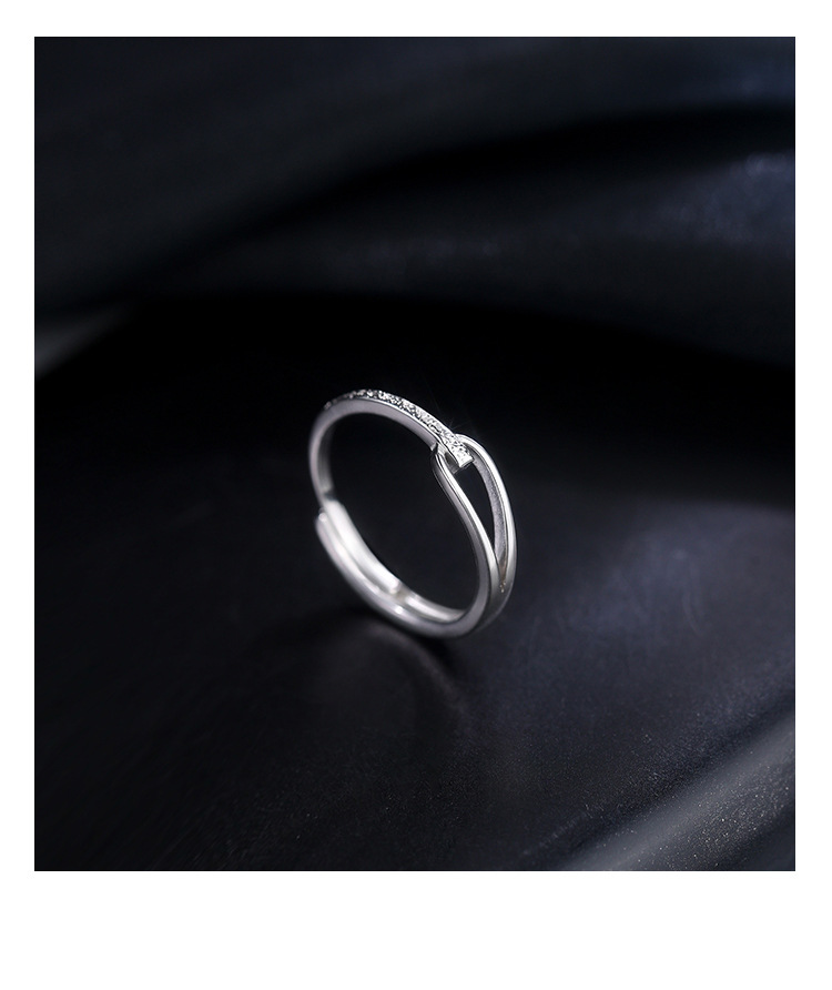 Plain Ring Self-discipline Ring Women's Tail Ring Index Finger Ring Summer Niche Design Fashion Exquisite Open Ring_voghion.com