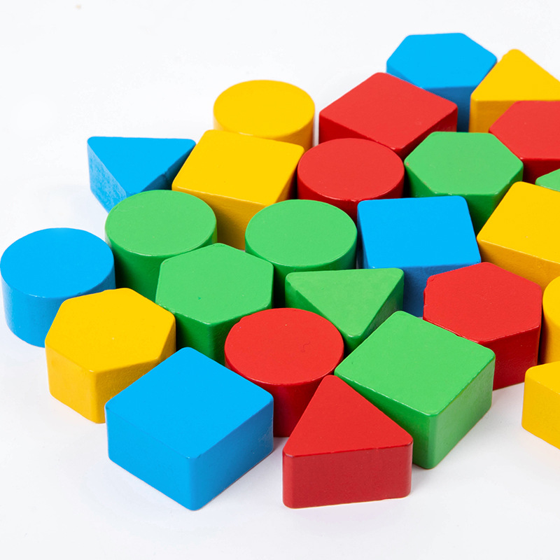 Factory cpc wooden geometric shape matching game children's educational early education parent-child interactive desktop toy