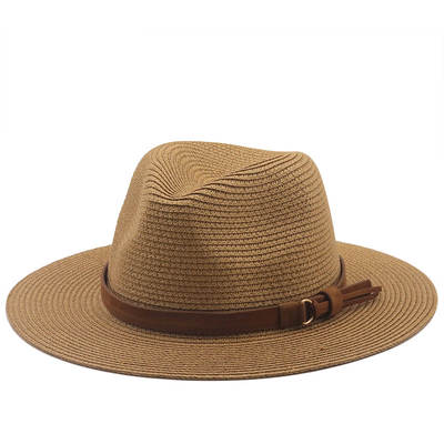 AliExpress wish Amazon ebay Straw Hat Women's Outdoor Beach Sun Protection Jazz Hat