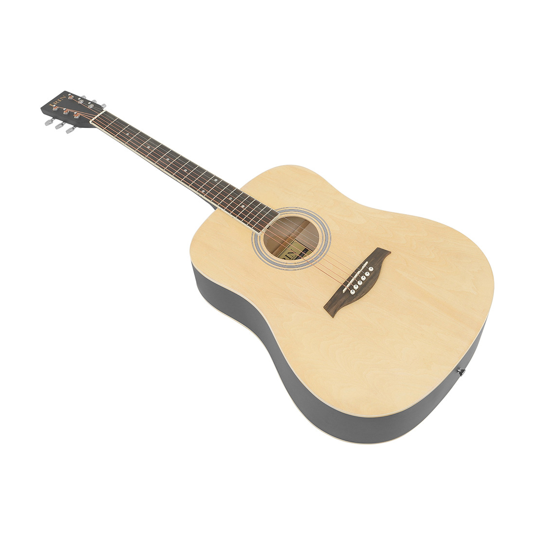 IRIN41 Inch Guitar Folk Guitar Adult Beginner Practice Guitar Bass Rounded Folk Acoustic Guitar Guitar