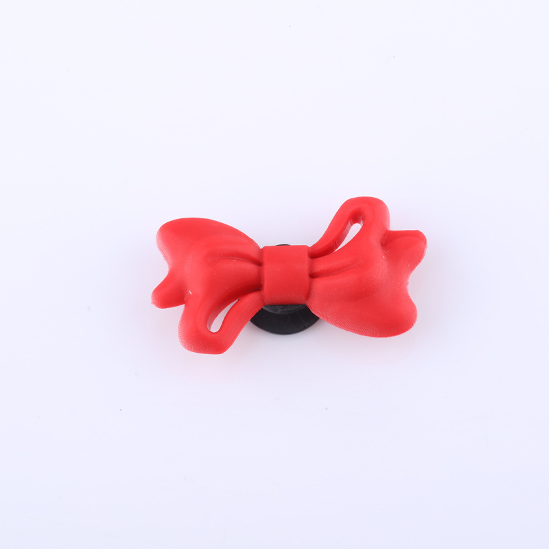 24 cross-border e-commerce hole shoes shoes flower bow shoes DIY accessories texture metal cute chain decorative buckle