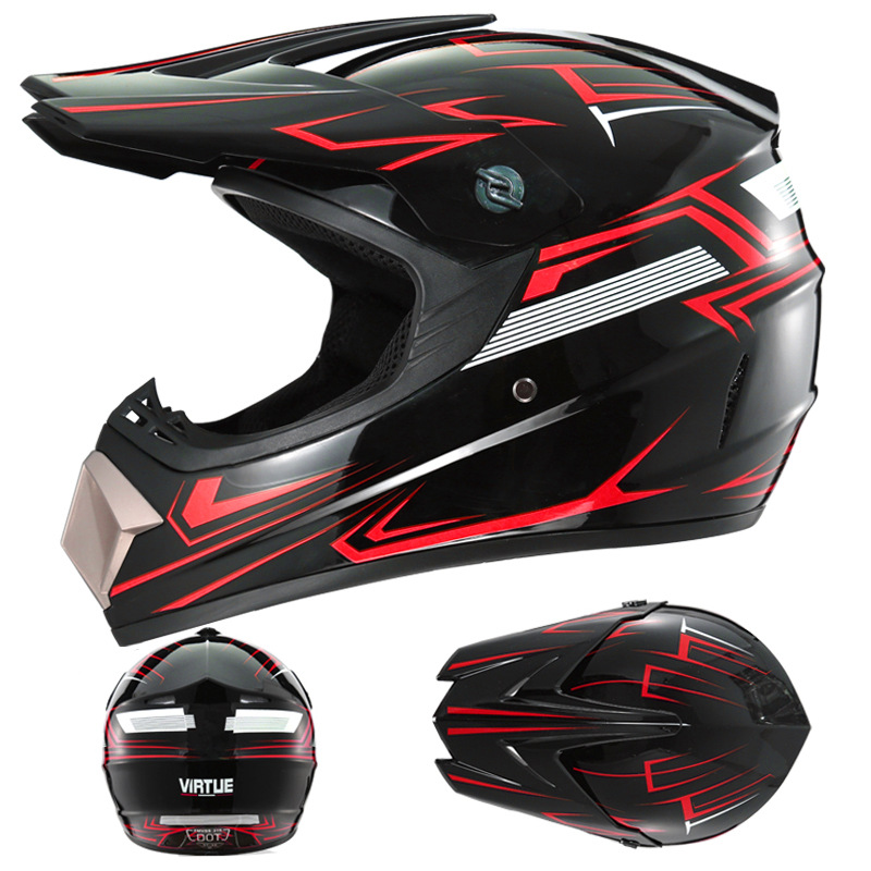Foreign trade for VIRTUE children and teenagers electric car kart tide cross-country helmet cross-border adult speed drop full helmet